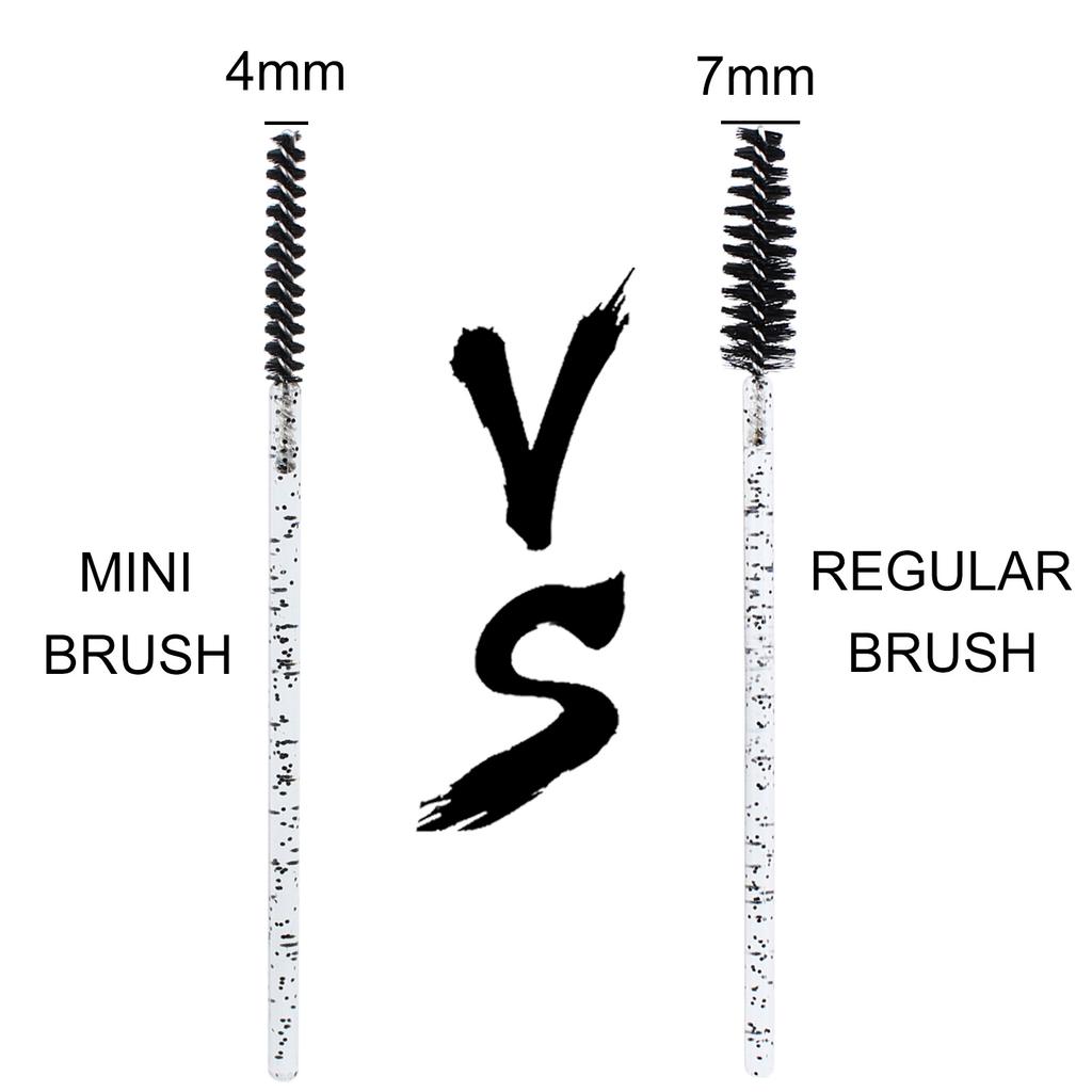 50pcs Disposable Skinny Mascara Wands Mini Crystal Eyelash Brushes Micro Brush Lash Extension Supplies Mini Lash Brush eyelashes