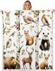 Husky Dog Pattern Blanket Soft Fleece Throw Pet Lover Gift Home Decor Cozy Bedding for Dog Owners Living Room Decoration