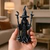 Socha čarodějnice, Gotická Halloweenová pryskyřičná figurka čarodějnice, Ornament temné fantasy na plochu, Poličku, Domov, Kancelář
