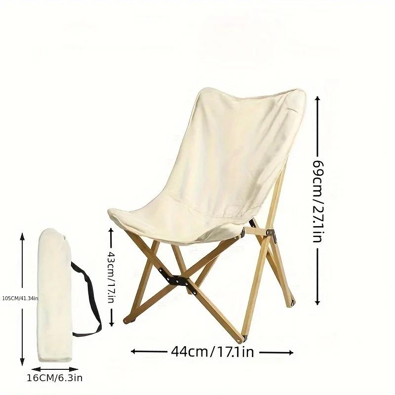 

Folding camping chair, lightweight backpack chair with storage bag, suitable for hiking, gardening, beach nordic chair sillas бежевый