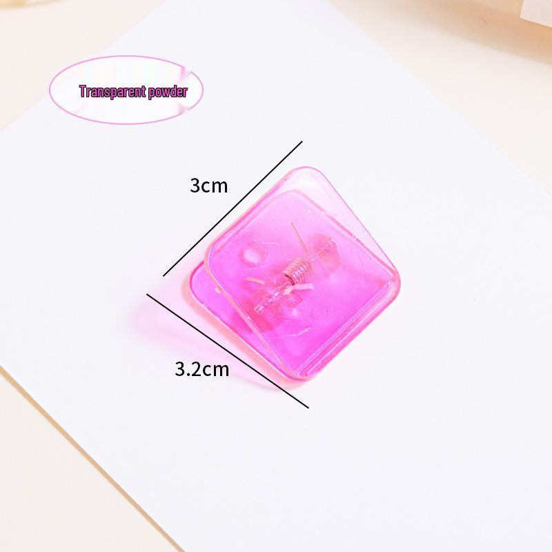 Acrylic Transparent Square Planner Clips for Documents & Tickets