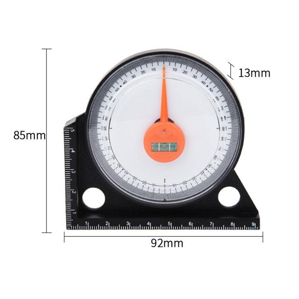 0-90 Degrees Angle Level Finder 92*85*13mm Acrylic + ABS