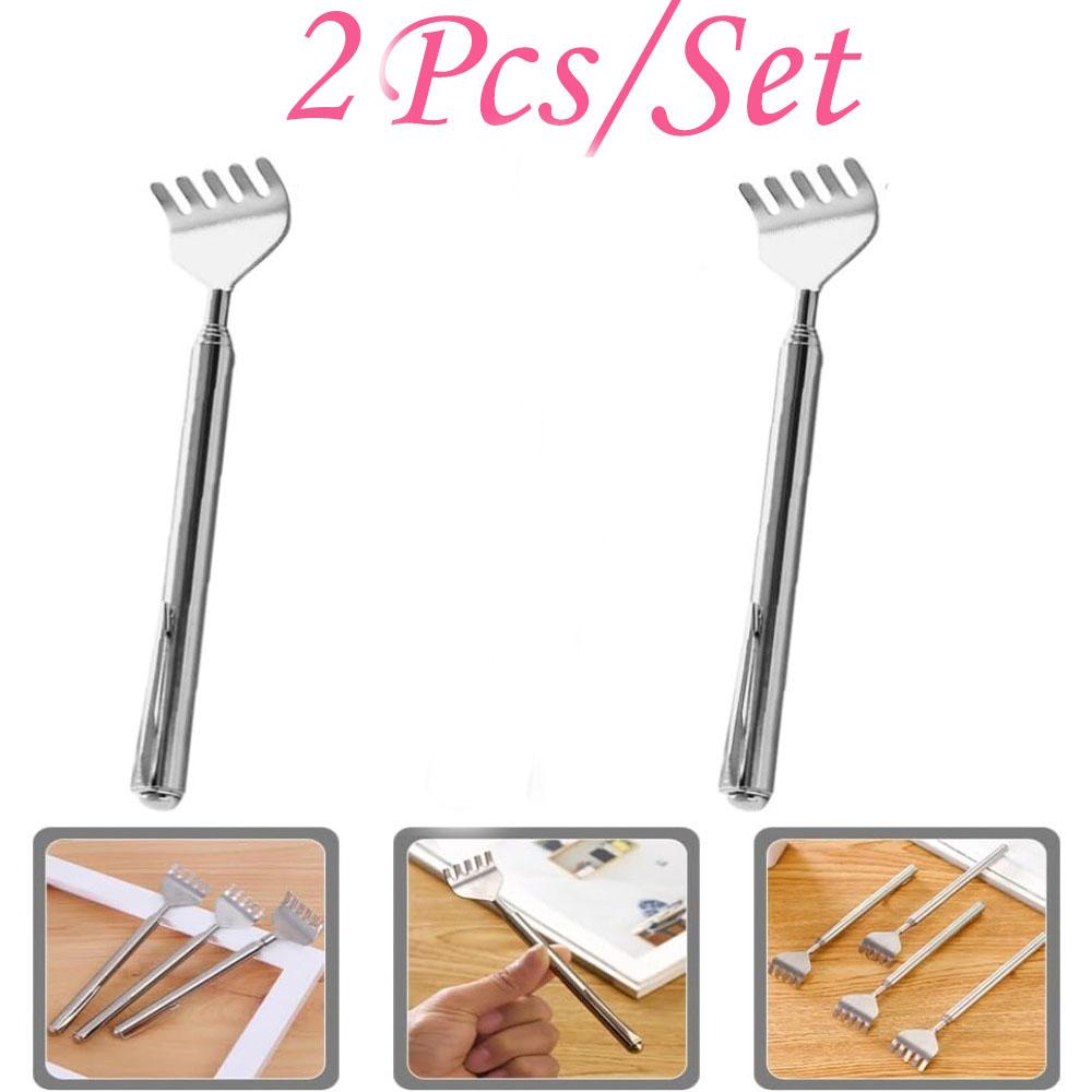 Mini Portable Back Massage Tool – Extendable & Adjustable Stainless Steel Handle for Personal Muscle Relaxation, Compact Design
