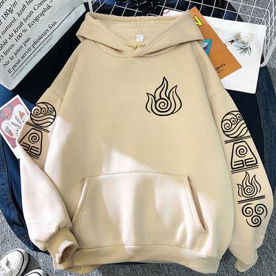 Avatar Der Herr der Elemente Harajuku Anime Hoodie Kleidung Wasser Erde Feuer Luft Grafiken Übergroßen Patchwork Frauen Männer Sweatshirts