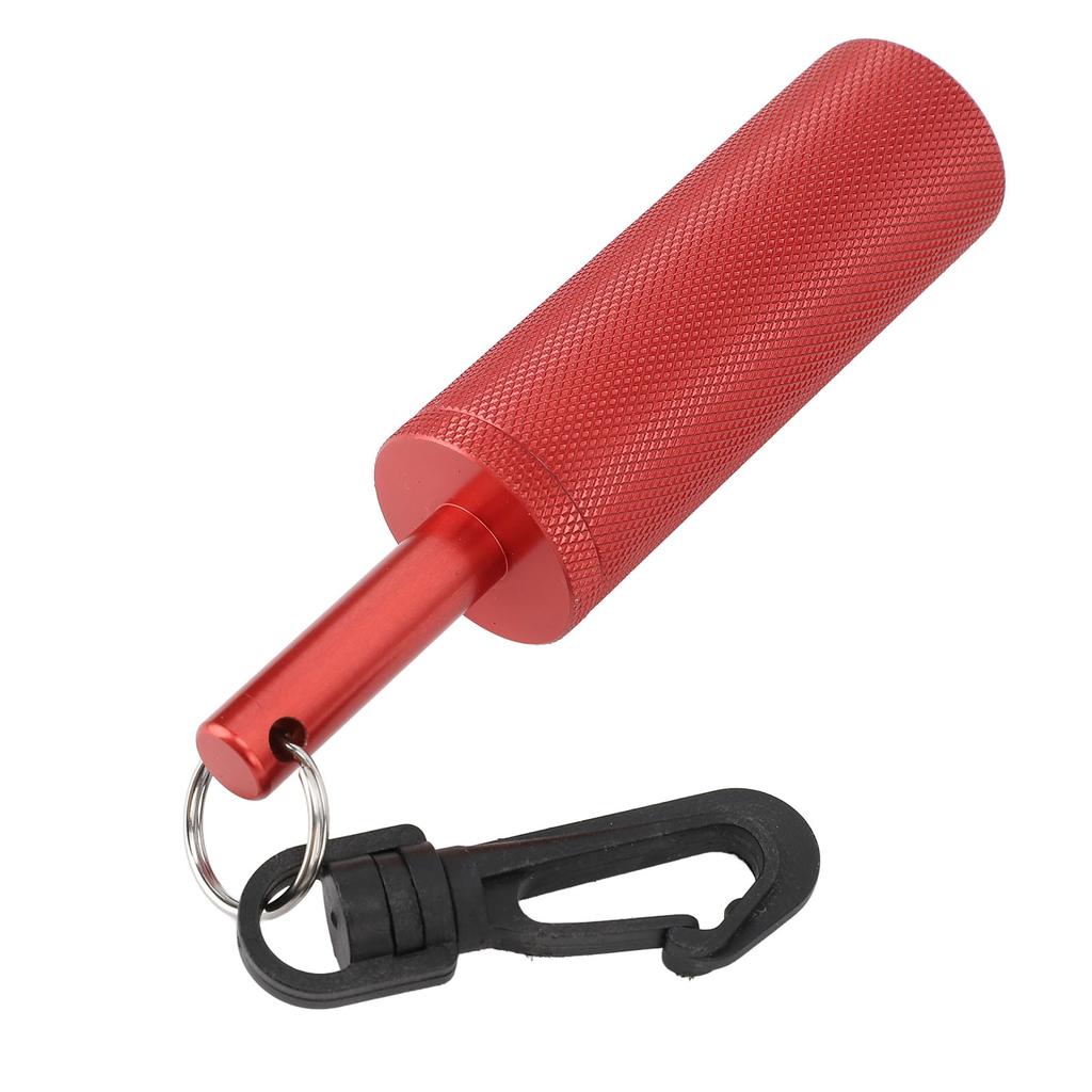 Underwater Shaker Aluminum Anti Slip Texture Steel Balls Included with 360 Degrees  Swivel Hook Signal Bell