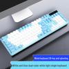 Youshi White-Blue Two-Tone Wired Custom Mechanical Keyboard
