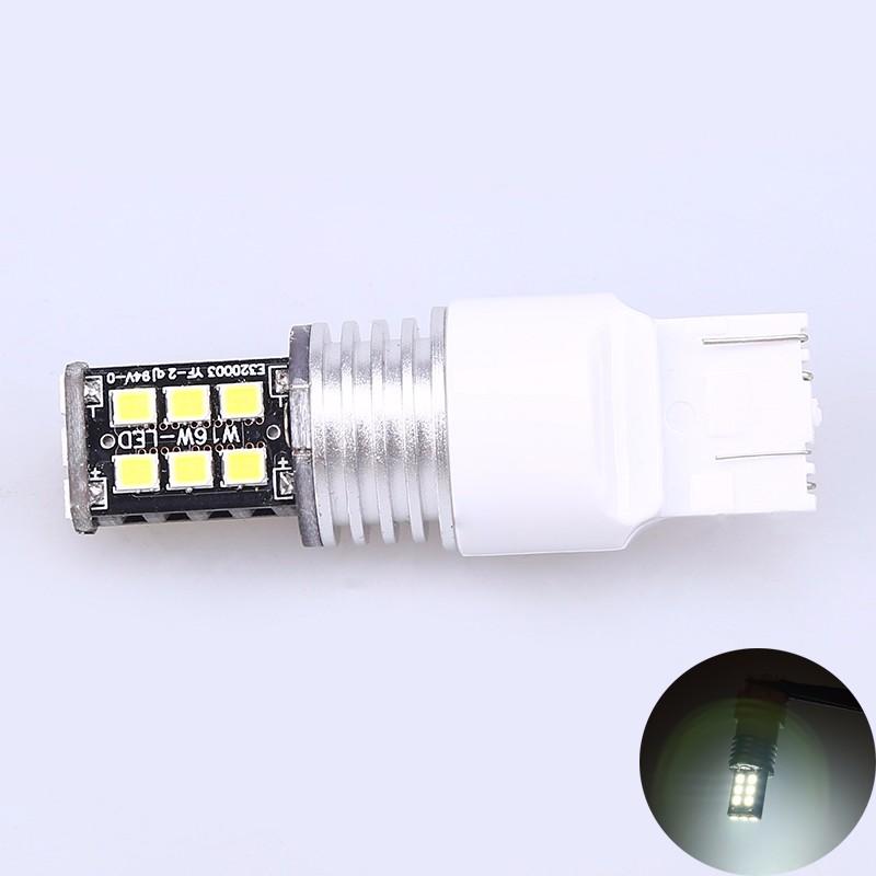 White T20 7443 15 SMD LED Car Turn Signal Reverse Bulb Tail Lamp Canbus Error Free 12V Car Styling External Lights