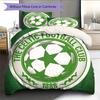 Celtic Football Club Bedding Quilt Set Quilt Cover Pillowcase Home Decoration Birthday Gift (1 * Duvet Cover + 2 * Pillowcase, Without Core)