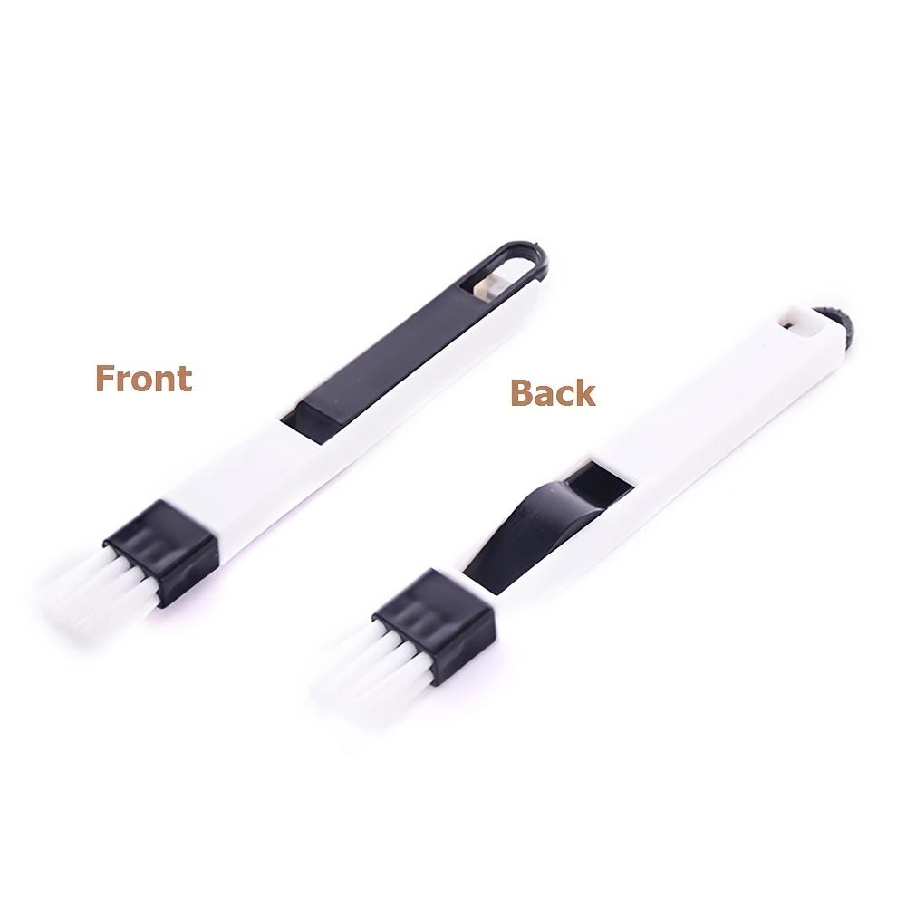 2pcs Multifunctional 2-in-1 Kitchen&Bathroom Cleaning Brush with Broom - Portable Crevice and Corner Dust Remover,Suitable for Doors,Windows,Keyboards