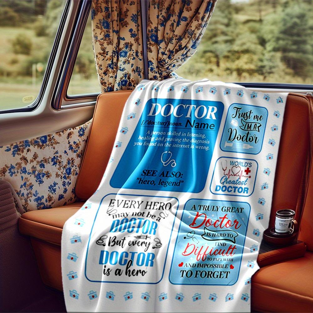 Doctor Blanket Personalized Name Soft Comfortable Stylish Blanket Car Blanket Perfect For Travel Camping Outdoor Home Suitable For All Seasons Great