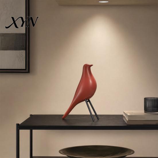 High-end Home Accessory Nordic Style Bird Desktop Decor, Medieval Table Minimalist Housewarming Gift Idea Statue for Office Bookshelf Mantelpiece