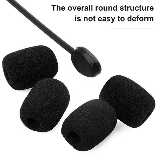 Microphone Cover Ultra Soft High Density Sponge Headset Mic Windscreen Replacement for Interview