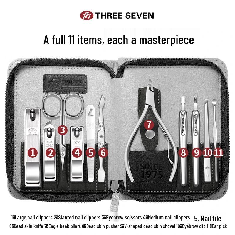 THREE SEVEN 11-Piece Nail Clipper Set GNT-W009