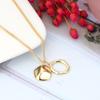 Fashion Temperament Retro Box Rope Multi-layer Oval Water Wave Pendant Collarbone Chain Women's Jewelry
