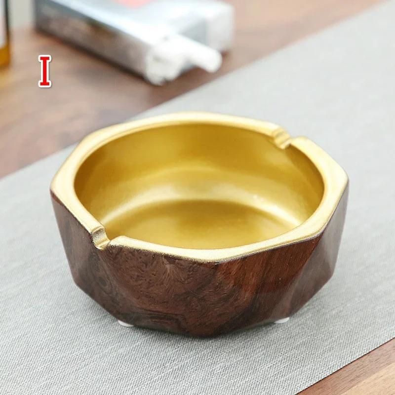 1Pc High Quality Cigarette Ashtray Home Office Portable Fashion Round Ceramic Pot Storage Smoking Household Accessories