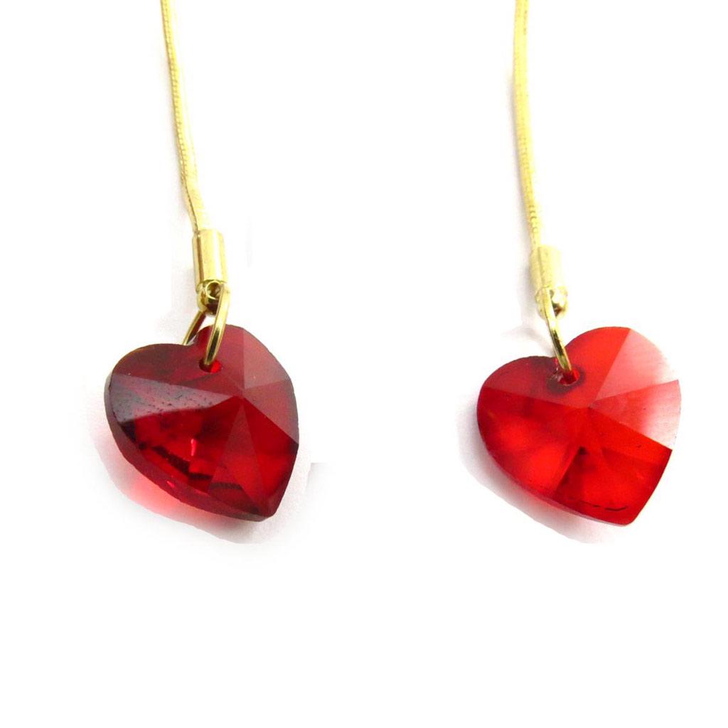 Les Trésors De Lily [J5958] - Designer Earrings 'Mineralia' Love Red