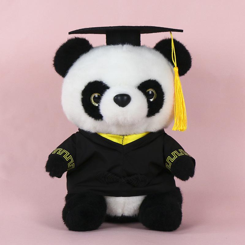 Graduation Panda Plush Toy - Customizable Doctor/Bachelor Uniform Gift