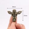 8Pcs/lot Antique Bronze Angel Gift Box Wood Case Corner Protector Furniture Decor