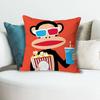 Monkey Cartoon P-Paul F-Frank Throw Pillow Case Decoration Bed Custom Square Pillowcase Pad Cover