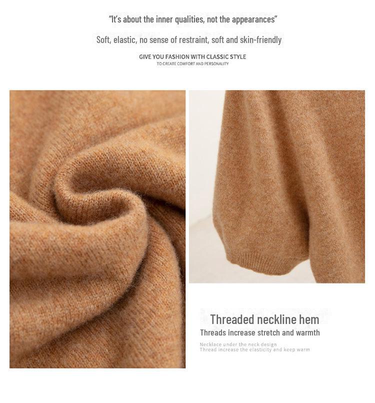 Pánský svetr s krátkým rukávem z kašmírové vlny na podzim a zimu