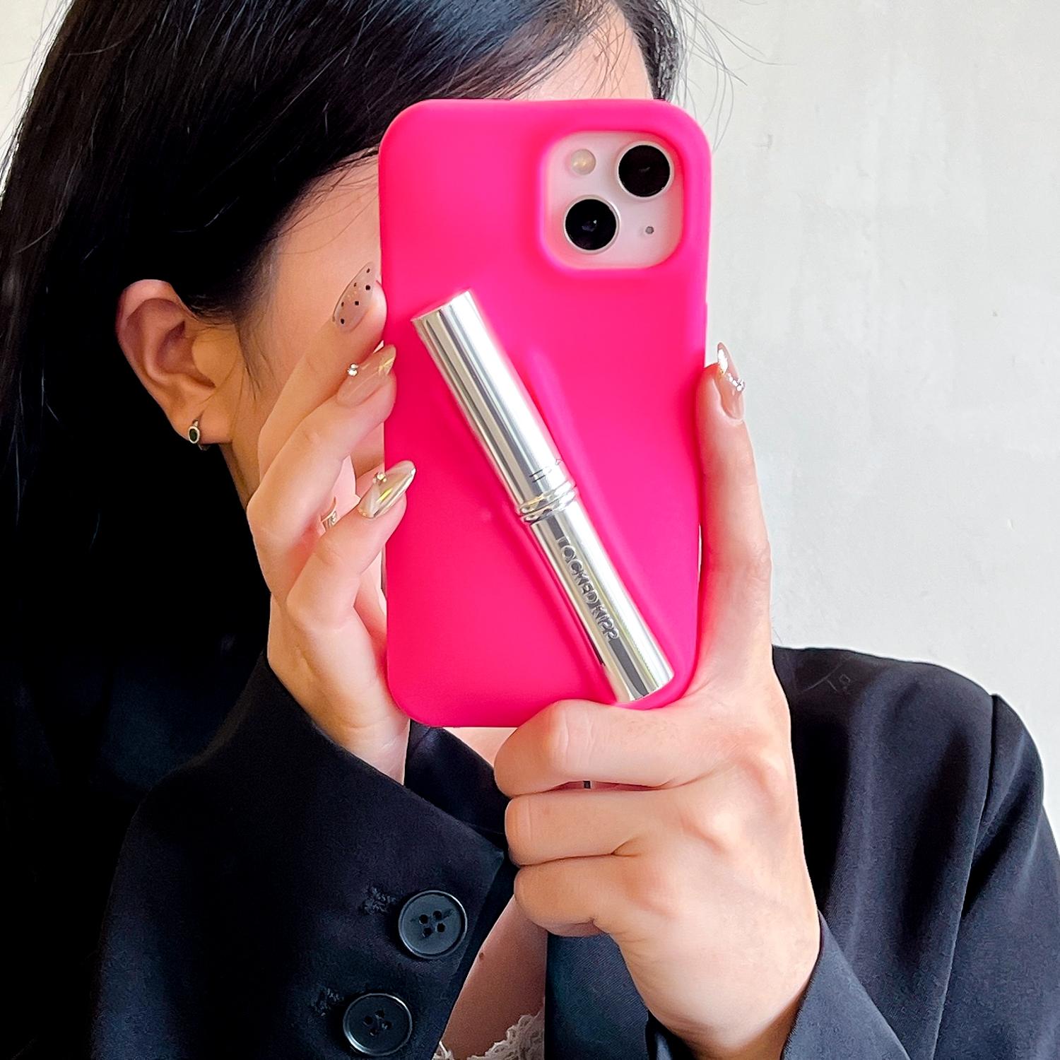 

CHAOYIDIAN Candy Lipgloss Holder Groove Storage Silicon Soft Phone Case for 17 16 15 Pro Max 15 Plus 12 For iPhone 11Pro Max