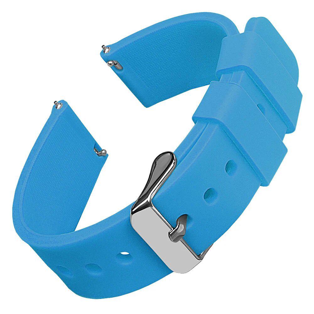 Cinturino Premium in Silicone per Orologio - Rilascio Rapido, Diverse Misure (14/16/18/19/20/21/22/24mm), Design Morbido e Colorato