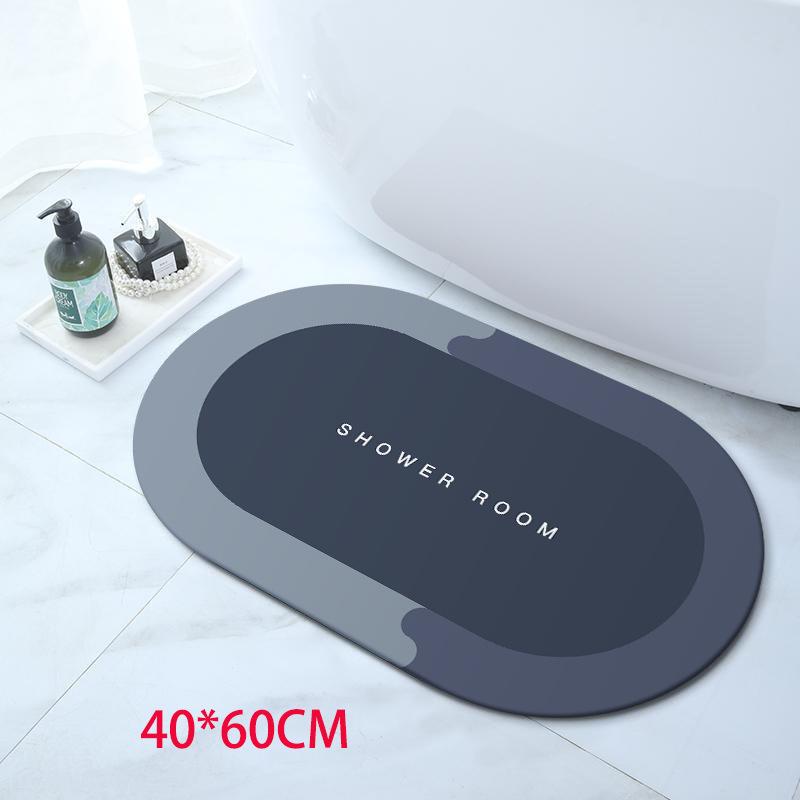 Diatom Mud Bathroom Door Mat: Non-Slip, Quick-Drying, Water-Absorbent Floor Mat