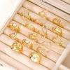 15pcs/Set Fashion Geometric Rings For Women Simple Casual Asymmetrical Hollow Decor Daily Wear Finger Rings Jewelry Gifts 2026