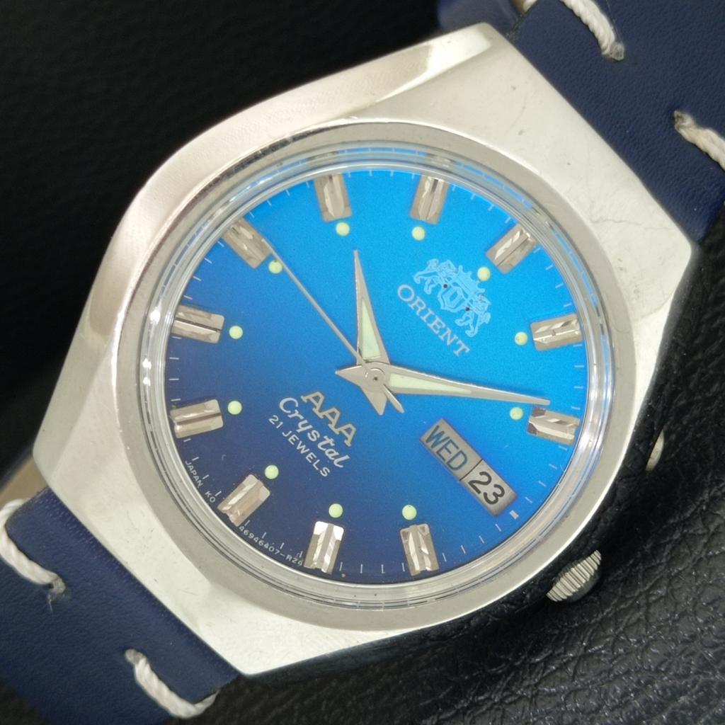 

ORIENT AAA CRYSTAL AUTOMATIC VINTAGE JAPAN MENS ORIGINAL DIAL WATCH a706930-1