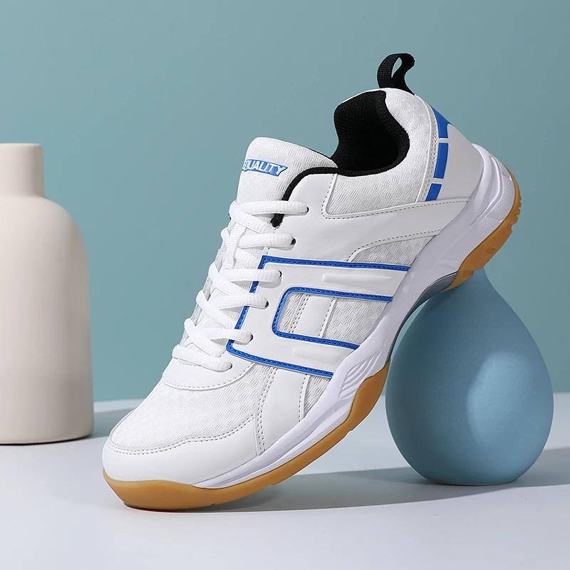 New Spring and Autumn Couple Tennis Shoes Mesh Breathable Badminton Shoes Outdoor Table Tennis Shoes Anti Slip Durable Sneaker