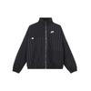 Women's Logo Stripe Stand Collar Casual Jacket Black FV6187-010