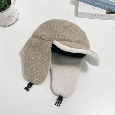 Derav Hat Buckle Ball Cap Fleece Women's Earmuffs