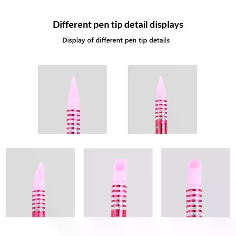 5Pcs Nails Art Dotting Pen Nails Brushes For Nails Art Accessories Tools Kits Nail Supplies For Professionals Manicure Set