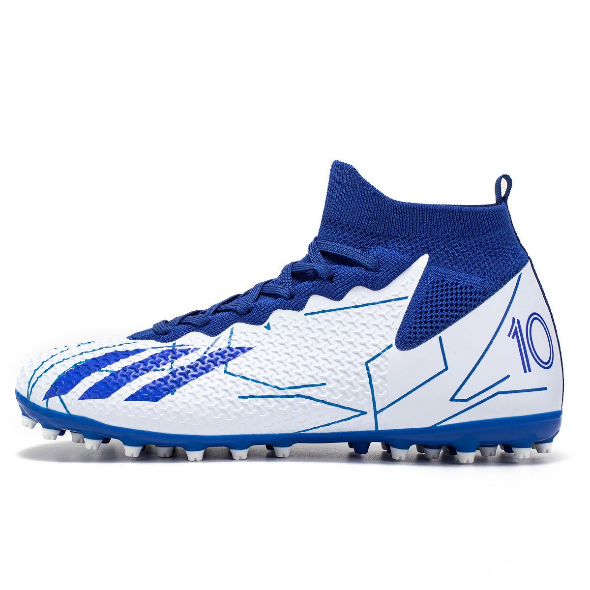 

Seamless fly-woven football shoes men s high-top teenage students AG spike training shoes sports shoes batch 2025 35