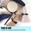 Women Straw Hat Wide Brim Lace-up Ribbon Sun Protection Hat Lightweight Quick-Drying Hat Hiking Walking Neck Coverage Hat