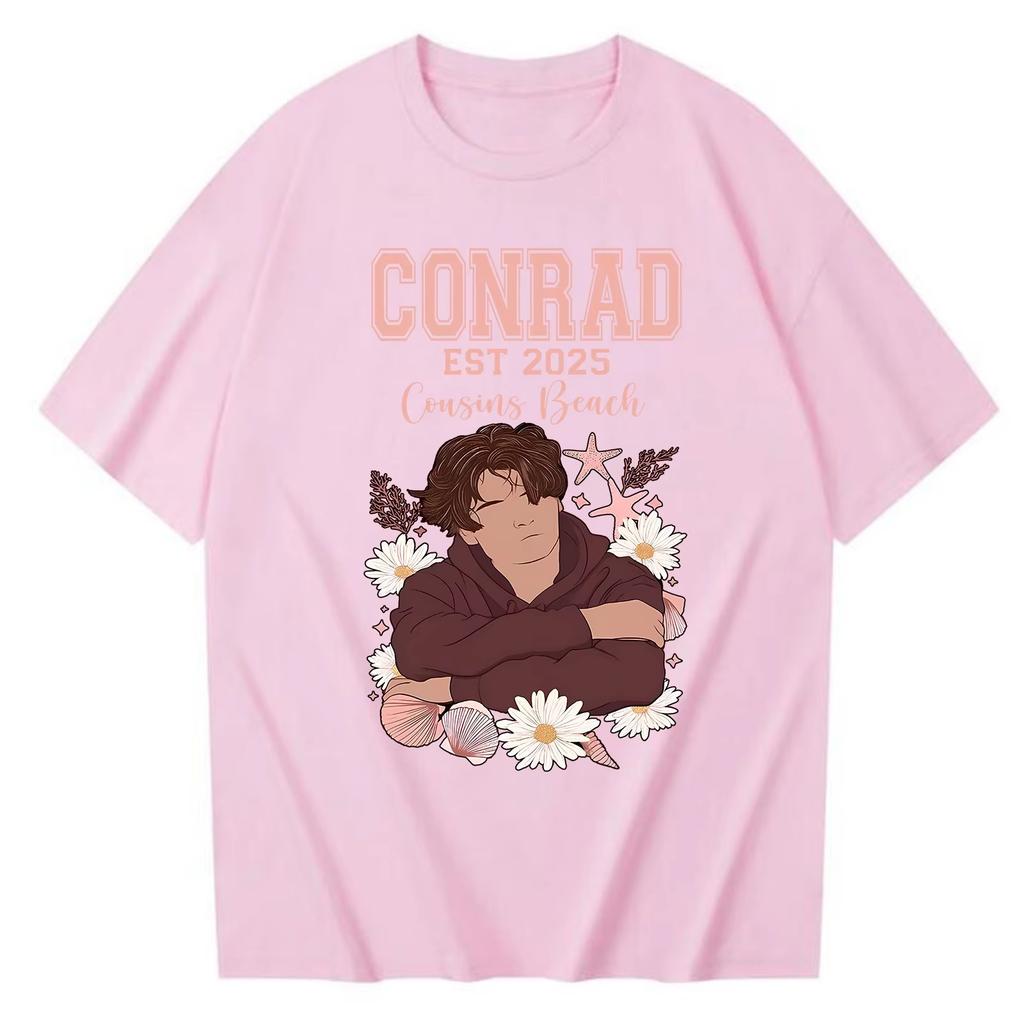 Team Conrad The Summer I Turned Pretty TShirt Cousins Beach Belly Jeremiah 2026 Spring Summer New Fashion T Shirt for Fans Gift