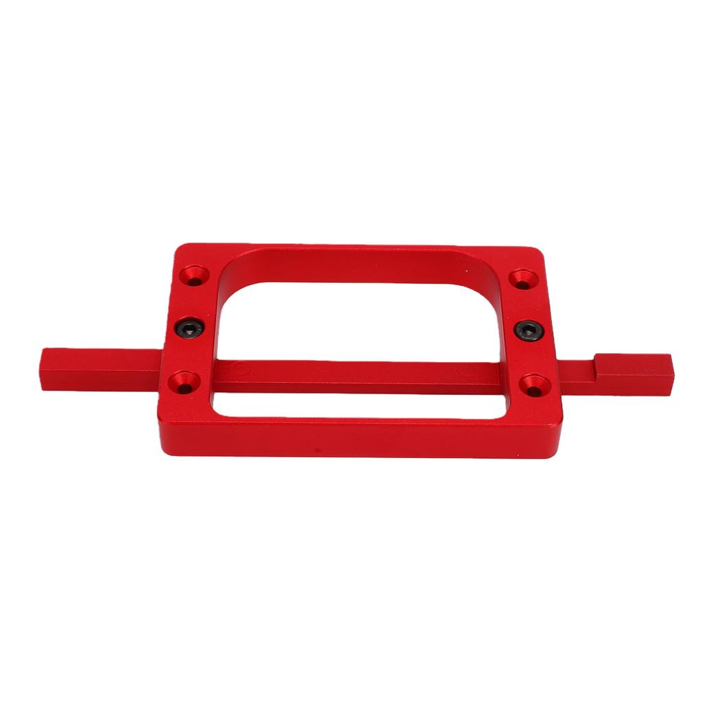 3 1 2in Fixed Size Door Hinge Jig for Door and Jamb Aluminum Alloy Door Hinge Template Kit for Router Mortise Jig Red