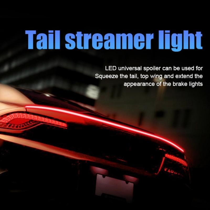 Einfache Installation 120cm LED Sequentieller Blinker Auto Spoiler Hohe Position Bremslicht für Fahrzeugenthusiasten