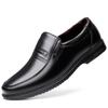 Cotton shoes men's shoes winter leather business dress casual plush warm middle-aged and elderly dad two cotton leather shoes men