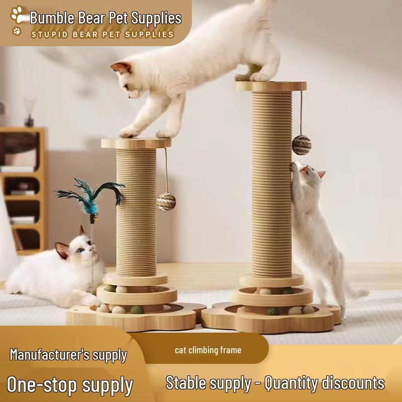 Cat Tree & Bed with Scratching Post and Sisal