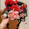 Flower Chinese Style Headwear Bow Hanfu Hair Clip Classical Ancient Style Headband  Children