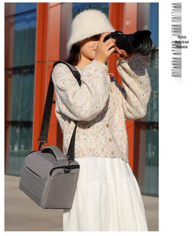 Single Shoulder Portable DSLR Bag for Canon, Nikon, Sony, Fujifilm Mirrorless Cameras