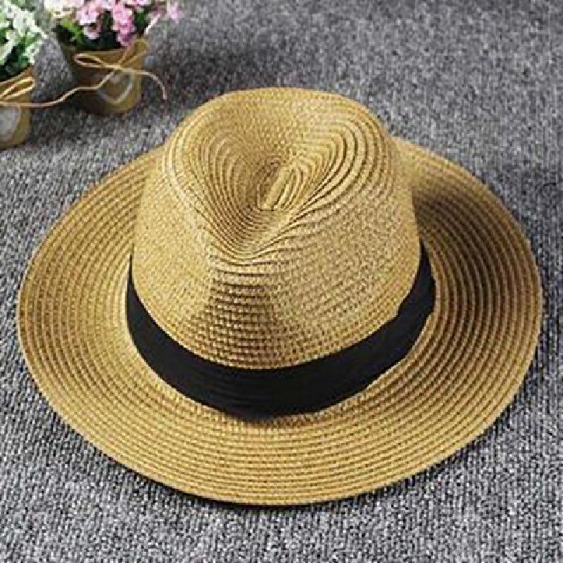 Koreańska wersja składany plażowy nowy kapelusz z szerokim rondem damski letni wszechstronny słomkowy pleciony letni ochrona przeciwsłoneczna cień kapelusz słomkowy dla rodziców i dzieci