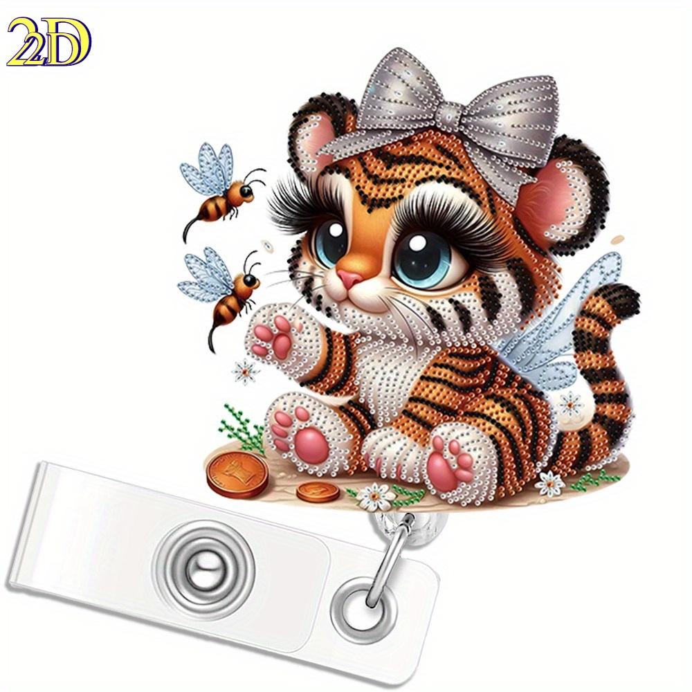 

Cute Animal Badge Reel - Extendable ID clip for hospital and office staff. прозрачный