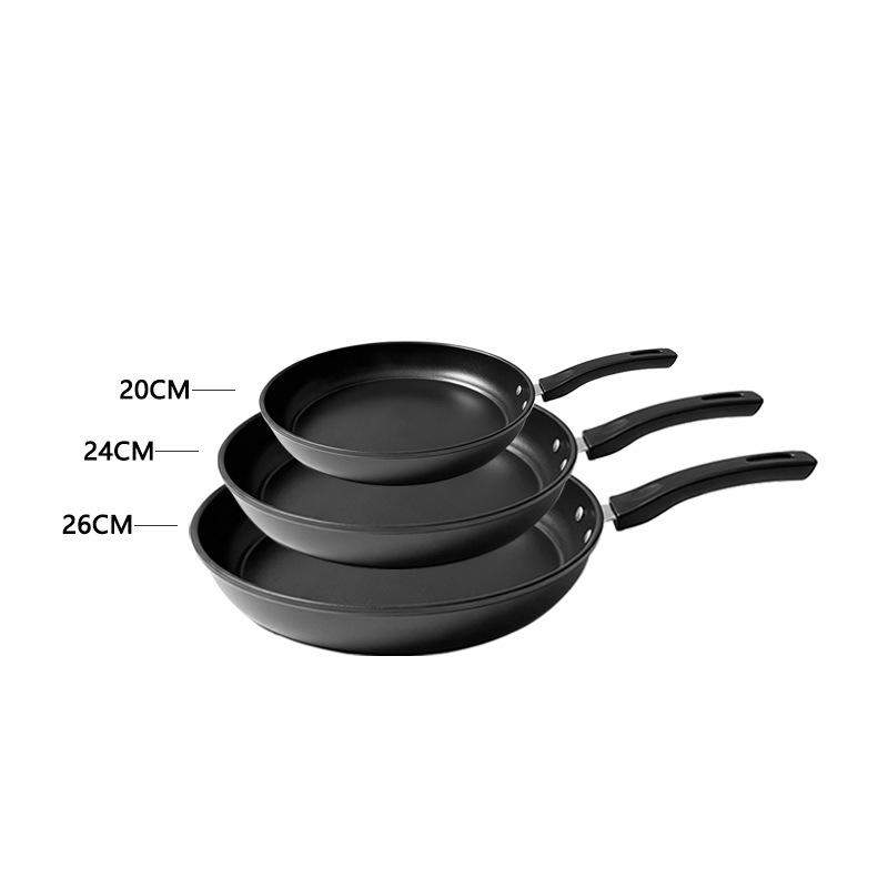 Smokeless Non-Stick Medical Stone Frying Pan with Composite Bottom for Eggs and Steaks