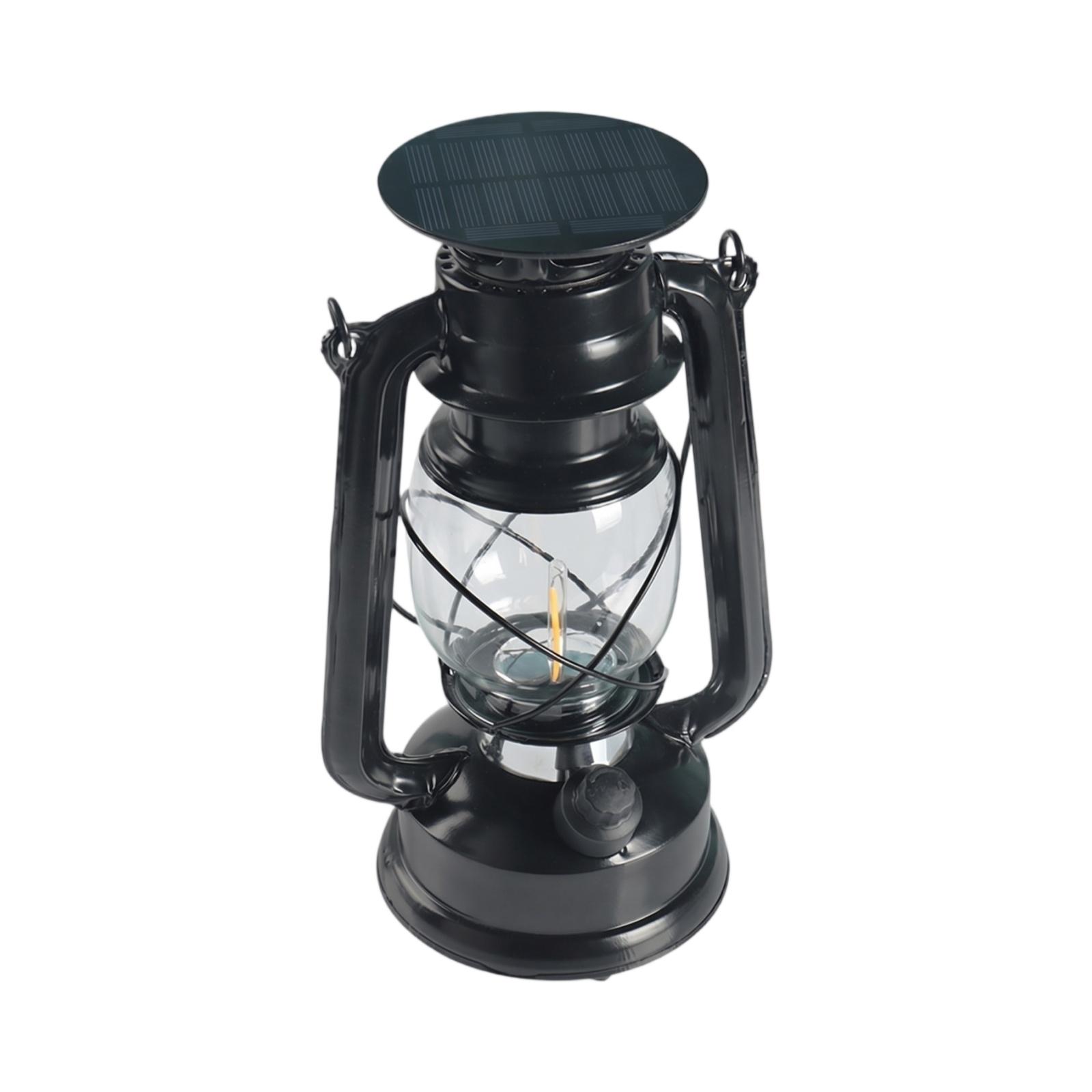 

Solar Powered Lantern Outdoor Decorative Lawn Light Hollow Pattern Metal Garden Pathway Lighting for Patio Yard one size чорний