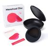 Silicone Menstrual Disc Cup with Storage Box and Built-in Handle for Women