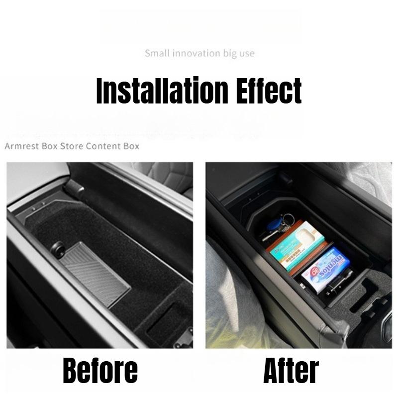 For BMW 5 Series 2024-2025 Center Console Armrest Storage Box Car Organizer Tray Central Stowing Tidying Interior Accessories