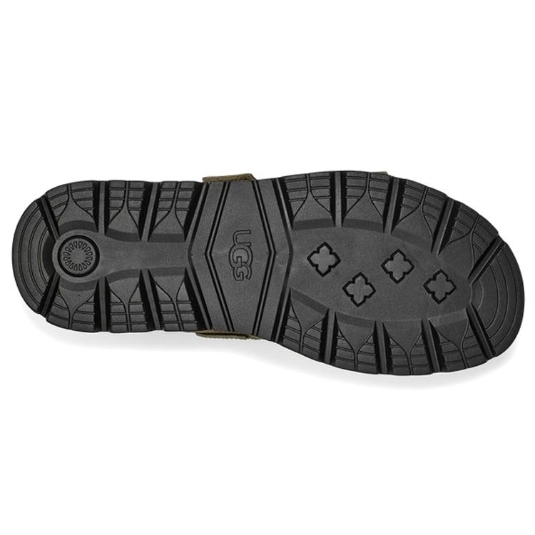 UGG Clem Leder Dicke Sohle Mode Sandalen Damen Sandalen Olive 1118771-BOSD