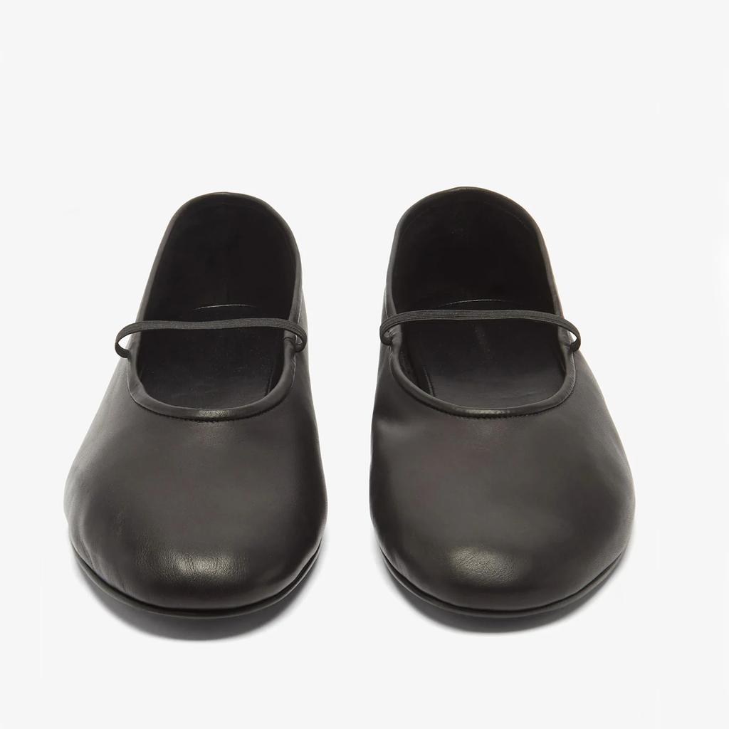 100% Leather Ballet Flats Luxury Designer Shoes for Women 2025 Black High Quality Mary Janes Ballerina Comfortable Shoes Woman